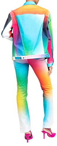 BruceGlen Printed Denim Jacket4