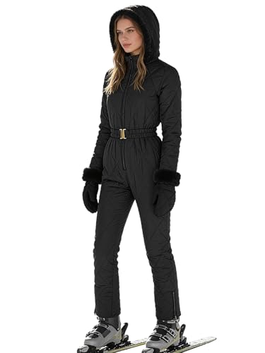 Combinaison ski femme pratique et étanche grand confort noir 3XL