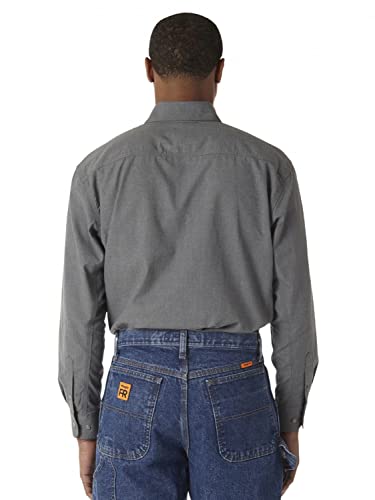 Wrangler Men's Fr Flame Resistant Two Pocket Work Shirt2