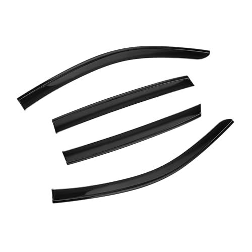 Image of Shatterproof Taped-On Window Deflectors for Honda HR-V 2023-2026 with Black Trim, Rain Guards, Window Visors for Car, Vent Deflector, 4pcs