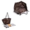 JIABAOZ Tote Bag Damen,Shopper Tasche Damen Groß,Large Shoulder Handbag Mit Abnehmbarer Schlaufe,Shopper Für College Schule Arbeit Reisen Shopping (Kaffeebraun) #2