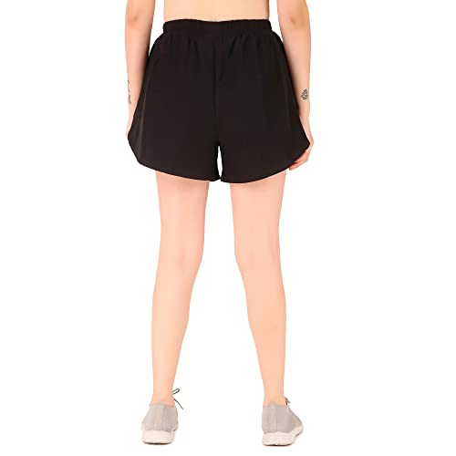 Image of Oysters Women's 2 in 1 Running Skirt Shorts Quick Dry Gym Athletic Workout Shorts for Women (XL, Black)