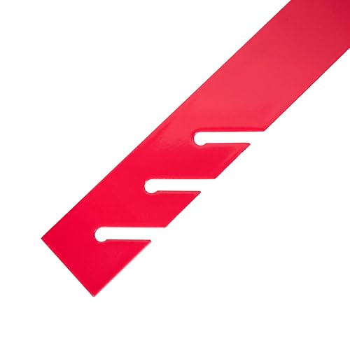 Image of Guardian 2504 Fixed Heavy Duty Roofing Bracket for Use with 12 /12 Pitch Roofs 6 Inch by 45 Degree Fixed Angle Platform Powder Coated Red OSHA Compliant