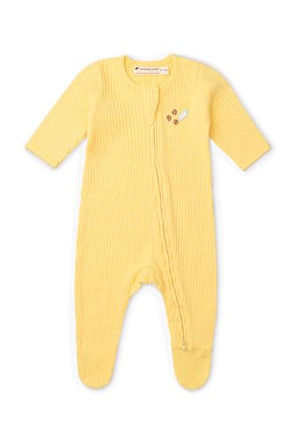 Image of monica + andy Double Zipper One Piece, 100% Organic Baby Clothes for Girls & Boys, Unisex, Preemie, Newborn & Infant Sizes