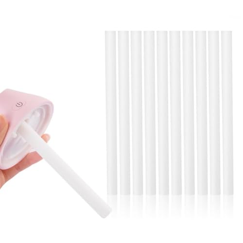 Jadeshay Palitos de algodón de Filtro - 10 Paquetes de palitos de Esponja Repuestos Mechas de Repuesto - Humidificador USB Esponjas de Repuesto Stick de Repuesto