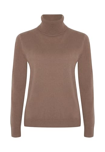 Image of Style & Republic Women's 100% Cashmere Slim Turtleneck Pullover Sweater