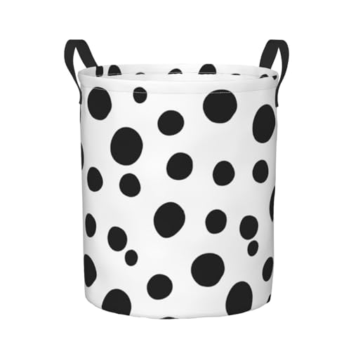 Foruidea Polka Dots Laundry Basket,Laundry Hamper,Collapsible Storage Bin cover