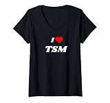 Womens I love TSM - stock ticker gifts V-Neck T-Shirt