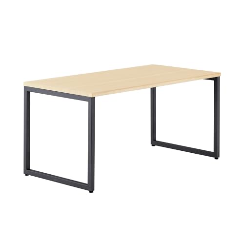 Vari Table 60x30 - Modern Computer Desk with Durable Laminate Finish and Slim Legs - Ideal for Gaming, Home, or Office - Stand-Alone Workstation or Corner Side Table - Light Wood