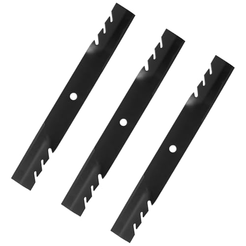 (3PCS) 115-2454-03 115-9650-03 Toothed Mulching Lawn Mower Blades - Replace OEM 115-4999 115-4999-03 - Fits Toro TimeCutter HD Titan ZX5400 ZX5420 MX5400 MR5400 Exmark Lawn Mower - For 54 Inches Deck