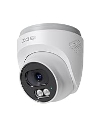 ZOSI C220 4MP Cámara Vigilancia Seguridad PoE Exte...: (1) 2.5K 4MP Resolución y Visión Nocturna de Alto Rendimiento: equipada con un sensor CMOS de alta resolución de 4 MP, esta cámara ofrece una calidad de imagen 2.5K Super HD excepcional. Gracias a su avanzada visión nocturna y su filtro infrarrojo au...