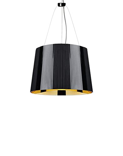 Kartell Gè, Lampada a Sospensione, Nero/ Oro