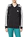 adidas W 3s Sj FZ HD Felpa con Cappuccio, Nero/Bianco, XS Donna