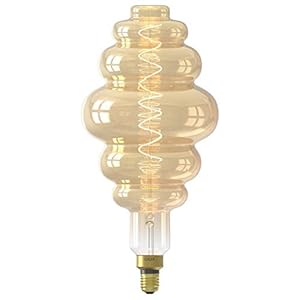 CALEX Paris XXL LED Lamp – Filament Lichtbron E27 Gold – Decoratieve Stijlvolle Verlichting – 6W – Gloeilamp Warm Wit…
