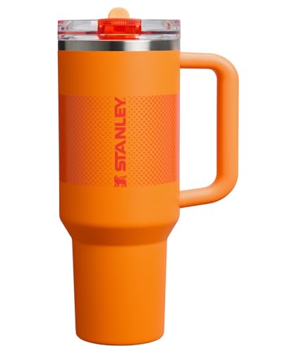 Image of STANLEY Quencher ProTour Flip Straw Tumbler with Leakproof Lid 40 oz | Built-In Straw and Handle | Cup Holder Compatible for Travel | Insulated Stainless Steel Cup | BPA-Free | Goldenrod Fade