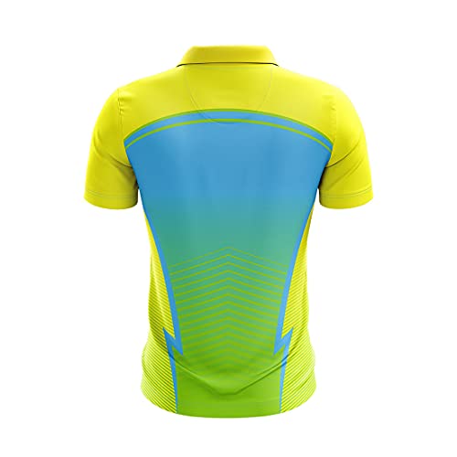 Image of TRIUMPH Full Printed Polo Neck Half Sleeve Cricket Jersey for Men Cricket Supporter Jersey