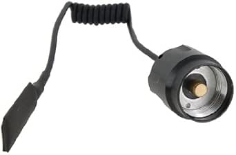 Amazon.com: C2 LED Flashlight Torch Rat-tail Switch Button (Black ...