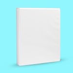 Amazon Basics 3-Ring Binder, 1-Inch - White 1 Pack