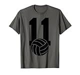 Photo Gallery numero 11 volleyball 11 compleanno maglietta Photo Gallery numero 11 volleyball 11 compleanno maglietta