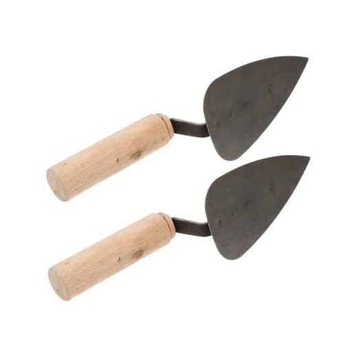 Housoutil 2pcs Mud Trowel Paint Scraper Tool Sheetrock Tools Trowel Finish Concrete Planting Shovel Gardening Hand Masonry Tool Concrete Trowel Construction Spatula to Ride Planting Shovel