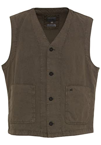camel active Heren 460640/1O15 vest, olijfbruin, 50, olijfbruin, 50