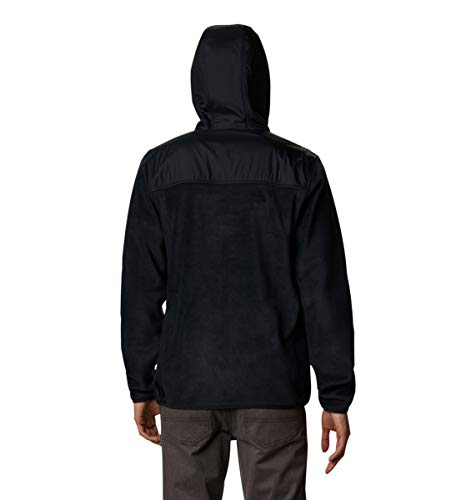 Columbia Men's Cottonwood Park Overlay Full Zip Fleece, Black, X-Large