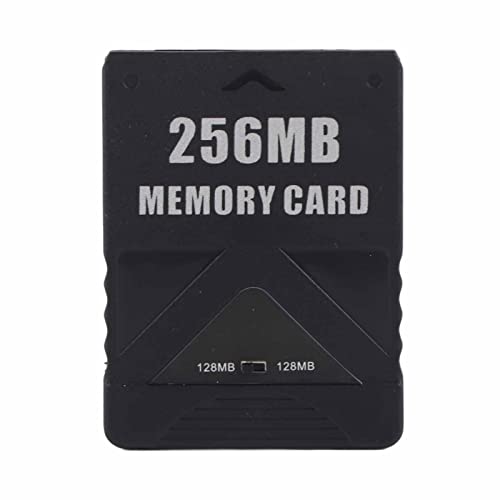 Image of PS2 Memory Card, High Speed Game Memory Card, 15% Speed Up Portable Memory Cards, Compatible with ABS PS2 Accessories Replacement for Saving Games and Information (256MB)