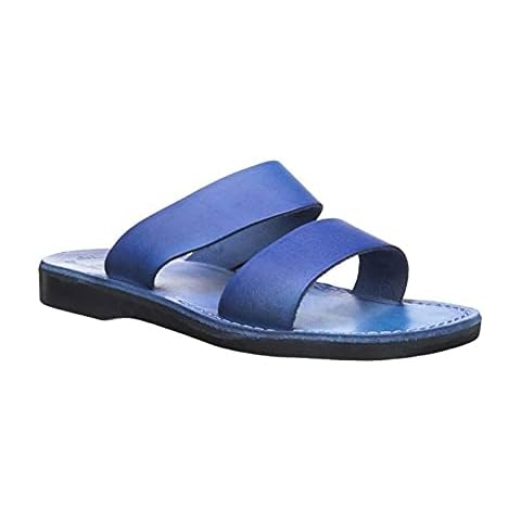 Jerusalem Sandals Men's Aviv Blue Size 41 Cover
