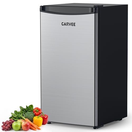 Minifrigorífico de 92 L, nevera pequeña, enfriamiento rápido en la caja chiller, 5 niveles de temperatura (0-18 ℃), funcionamiento silencioso de 41 dB, patas ajustables, compacto, cajón de verduras