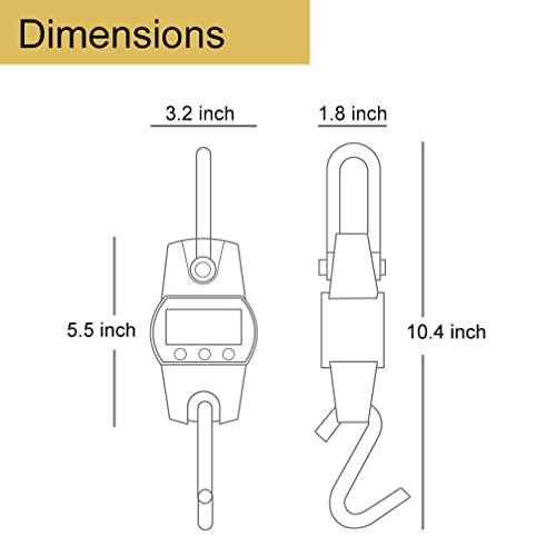 Báscula colgante digital de 660 lb para uso industrial y granja miniatura 5
