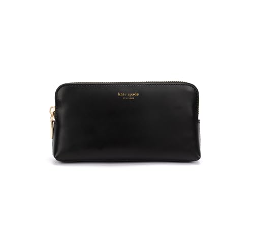 kate spade new york Bolsa de cinto com logotipo em relevo com zíper, bolsa removível para transporte com as mãos livres e viagens, preta