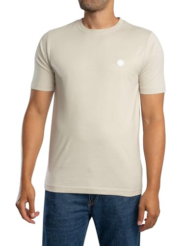 Pretty Green Mens T-Shirt Short Sleeve Cotton Greystone XL