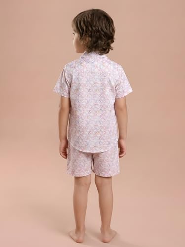 Image of POLKA TOTS 100% Cotton Co-Ord Set for Boys | Half Sleeve Shirt & Shorts Beach Outfit for Kids | Ultra-soft & Breathable Summer Clothes for Toddler & Baby Boy | Casual Dress & Printed Nightwear Set