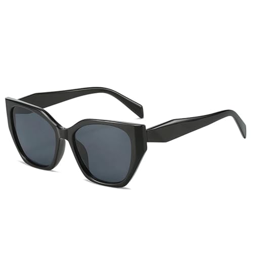 Lunettes de soleil œil de chat polygonales UV400 unisexes rétro