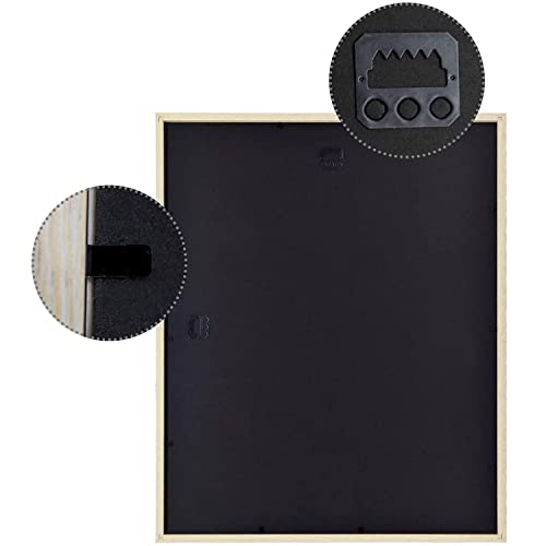 Golden State Art, 16X20 Picture Frame - Ivory Mat For 11X14 Photos - Beige Wood Grain Style - Wall Display - Great For Poster, Weddings Photos, Family Pictures, Memories, Gift #TOP5