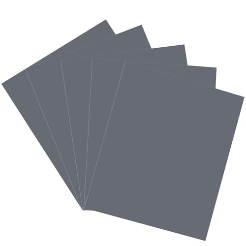 Shineboc 5000 Grit Sandpaper 9 x 11 Inch Wet Dry Sand Paper Hand Abrasive Sanding Sheets for Wood Metal Automotive Sanding and Polishing Extra Fine - 5 Sheets