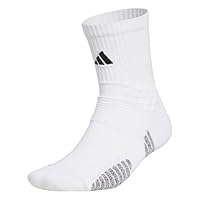 adidas Unisex Kids Running x Supernova Crew Socks, White/Grey Three, 7-8 Years