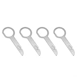 Gdfnmogo Edelstahl für Auto-Entfernungsgerät, DIN-Schlitze, Stahl-Extraktionsschlüssel, Fahrzeuge plus für Ring Having (4 Stück)