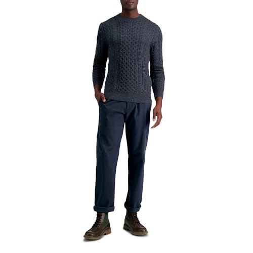 Haggar Men's Long Sleeve Crew Neck Sweater3