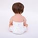 kgniess me Reborn Baby Dolls Diapers for 18-22 inch Newborn Reusable 6-Piece Pack Fit