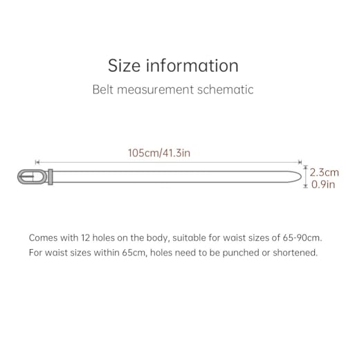 Katutude Women's Leather Belt Gold Buckle Waist Belts Soft PU Leather Chic Belt 1 Inch Wide Casual Leather Belt for Jeans2