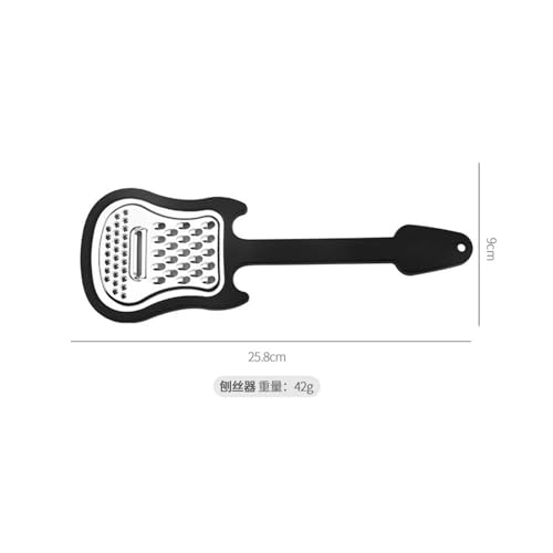 Rallador multiusos de acero inoxidable diseño guitarra miniatura 4