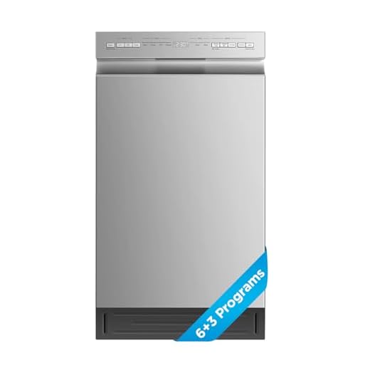 Midea MDF18A1AST Built-in Dishwasher with 8 Place Settings, 6 Washing Programs, Stainless Steel Tub, Heated Dry, Energy Star