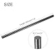 QUARKZMAN Graphitstab, Graphitrührstab Zylinder Stab Kohlestab 300x12.7mm Schwarz für Elektrode, Schmelzgießen, Tiegel