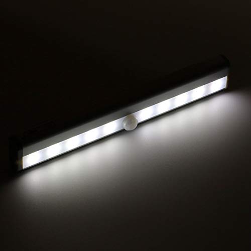 Preisvergleich Produktbild fghdfdhfdgjhh 10 LED Wireless PIR Auto Bewegungsmelder Licht Intelligente Tragbare Infrarotinduktionslampe Nachtlichter für Kabinett Hotel Schrank