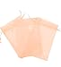 150 Pcs Peach 4x6 Sheer Drawstring Organza Bags Jewelry Pouches Wedding Party Favor Gift Bags Gift Bags Candy Bags [Kyezi Design and Craft]
