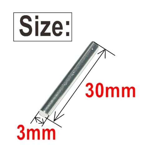 ZDingTech 35pcs 3mm x 30mm Dowel Pins Metal Dowel pins M3 3mm Shelf Pegs,Support Shelves,3mm x 30mm Metal Rod.304 Stainless Steel Wood Bunk Bed pegs - Thumbnail 4
