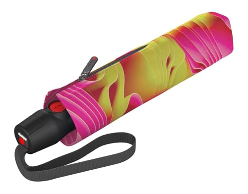 Parapluie pliant Knirps T.200 Medium Duomatic Waves Sun coloré