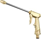 Garten Handbrause Metall Garten Spritzpistole, 4 Verstellbare Muster Wasserpistole...