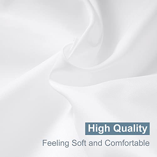 Ufriday 72 X 78 Long Shower Curtain Liner, White Fabric Shower Curtain,Waterproof With Rust Proof Metal Grommets,Washable #TOP6